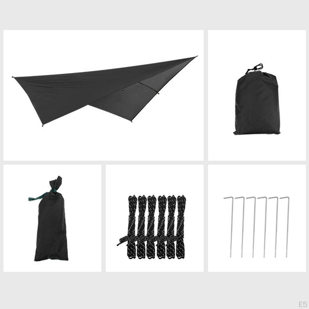 Tent Tarp 3 Meters, Portable Lightweight Windproof Camping Shelter, 3-4 Person Picnic