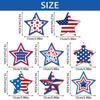 Themed Day Independence Star Shaped Hanging Ornaments Scene Arrangement Props