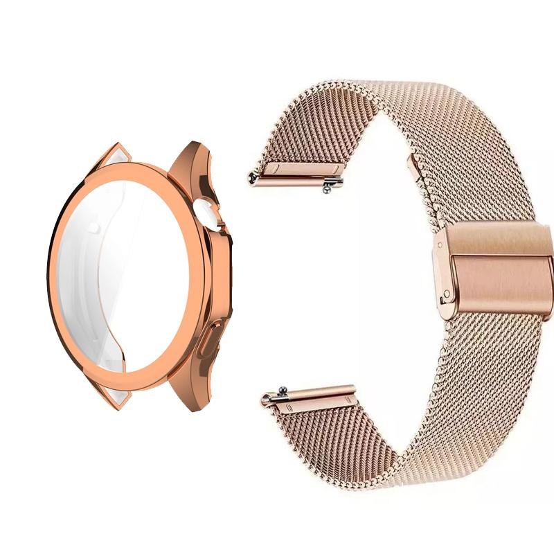 

Мягкий чехол из ТПУ с полным покрытием для Huawei Watch GT 4 41 мм 46 мм GT4, аксессуары, защитный чехол, чехлы + миланский ремешок for Huawei Gt4 41mm розового золота