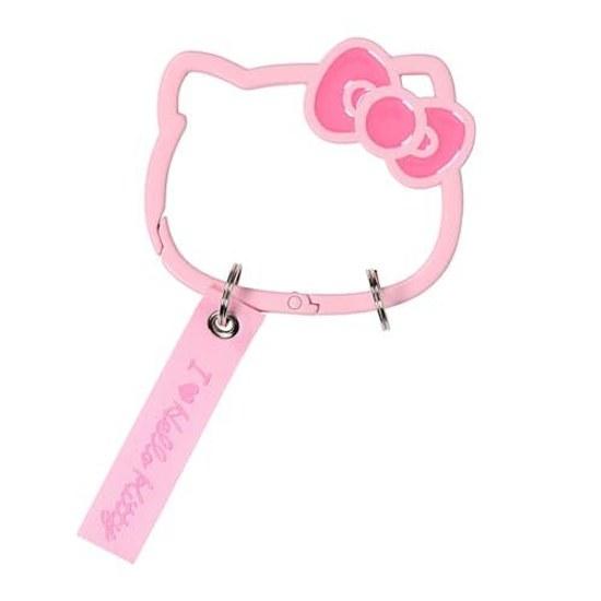 Sanrio Face-Shaped Carabiner (I Love Hello Kitty) Kitty Pink 395790