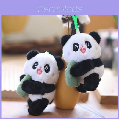 Adorable Plush Panda Keychain Soft Stuffed Animal Bag Charm Cute Toy