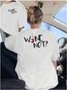 Wine Not Print Tshirt Wine Bottle Graphic Short Sleeve Round Neck Casual Tops Unisex Dualsided Printed Tee Party Essential