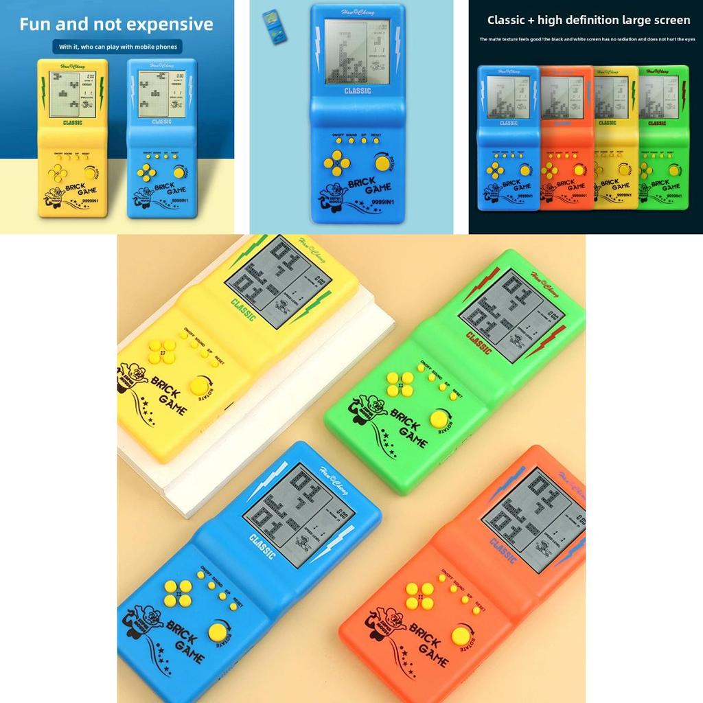 Classic Tetris Handheld Game Console With Large Screen For Retro Gaming Enthusiasts