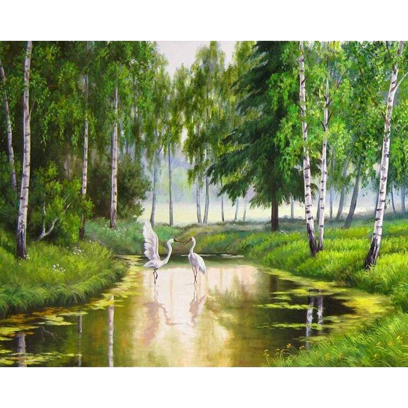 GATYZTORY 40x50cm Frame Painting By Numbers For Adults Color Flower Oil Picture HandPainted Diy On Canvas Home Wall Art