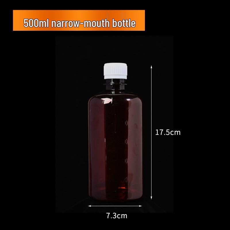 Food Grade PET Polyester Bottle with Tear-off Cap, 100ml/500ml