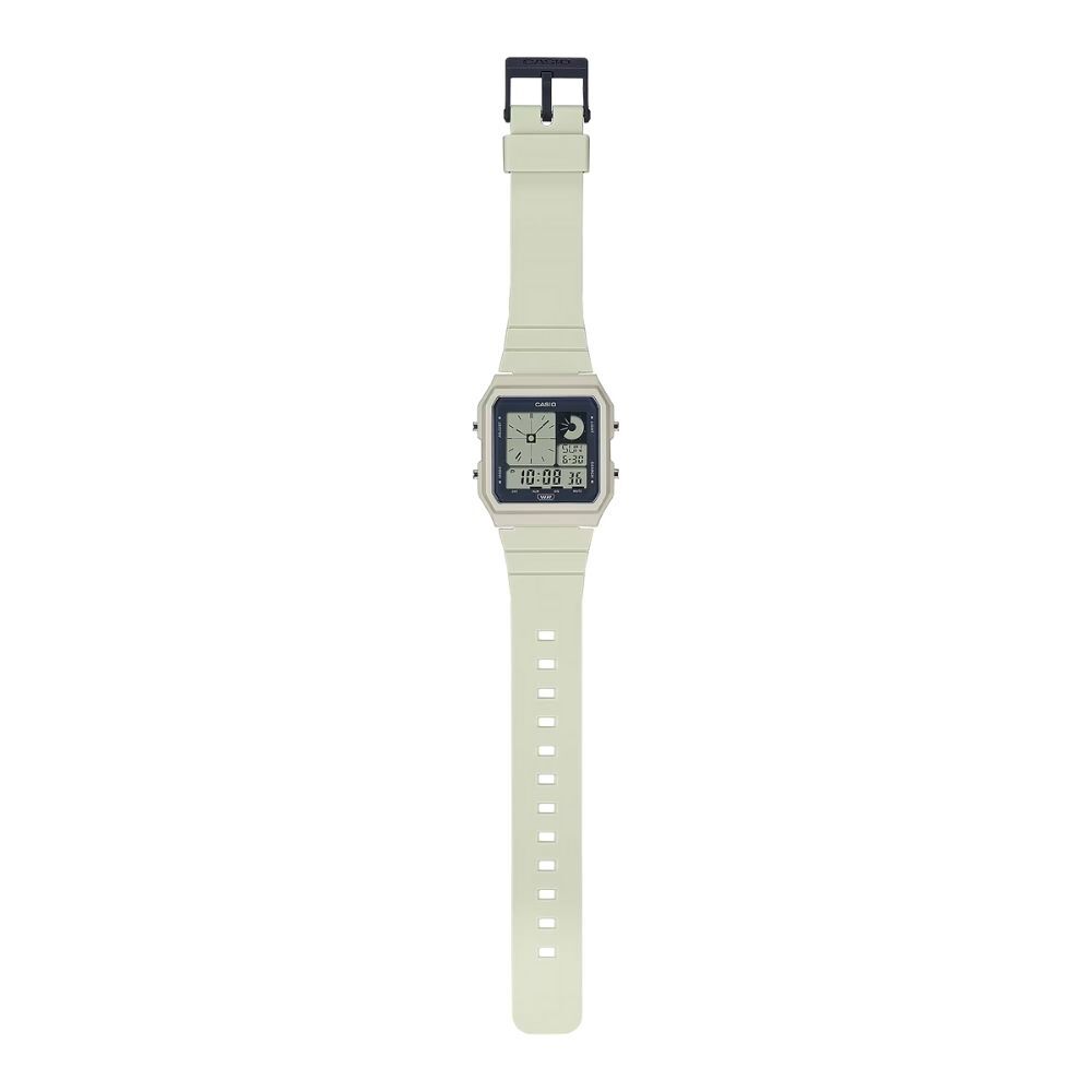 Casio Digital Watch with Storage and Beige Resin and Entrance Case, Men's, Women's, Kids' Unisex, Band, Age