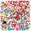 50 100Pcs Kawaii Mixed Disney Anime Princess Stickers Cute Ariel Belle Snow White Cartoon Decal Laptop Phone Luggage Sticker Toy