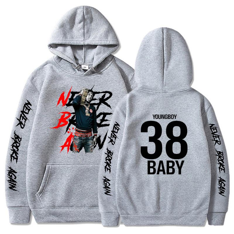 

Never Broke Again Hoodies Men Fashion YoungBoy Spring Hoodie Vintage Unisex Pullover Hoody Tops Oversize Streetwear Clothing M