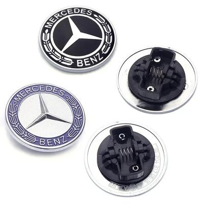 Hot 2025 For AMG W124 Car Metal Flat Hood Emblem Front Badge Logo Sticker For Mercedes Benz W212 W213 W205 W177 W247 W176 CLS CL