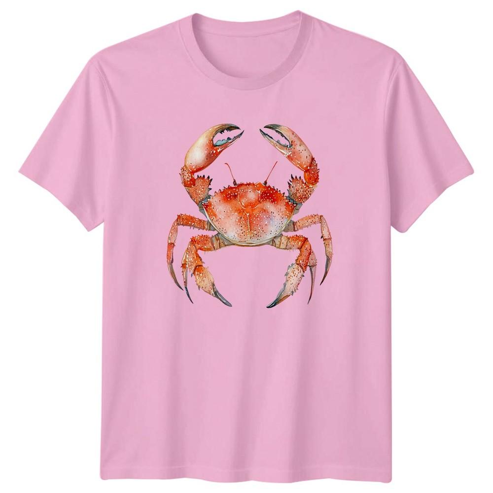Watercolor Crab TShirt Ocean Life 2026 Birthday Gift For Him And Her