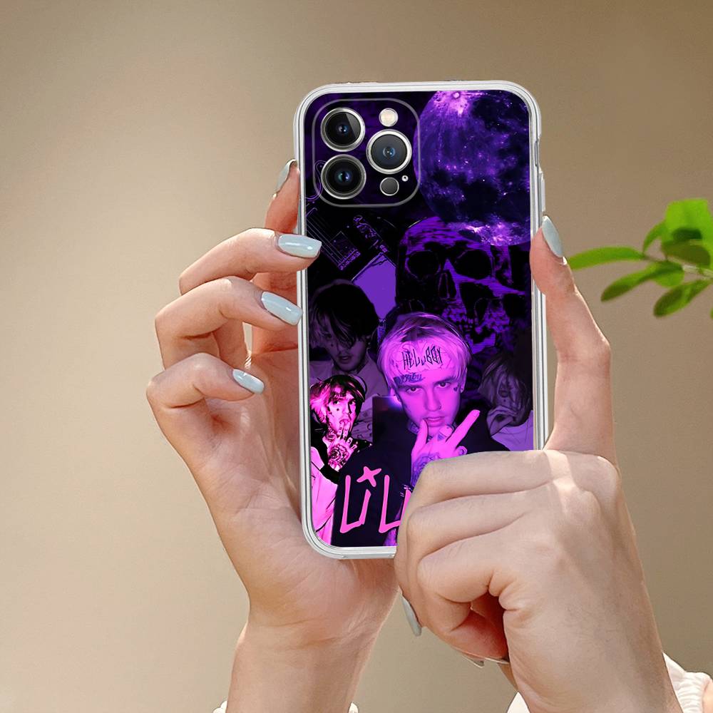 Singer Rapper L-Lil Peep Fit For IPhone 16 15 Promax Phone Case IPhone 14 11 12 High End 13 Pro Silicone