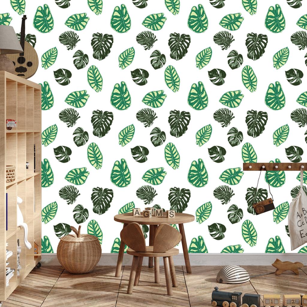 Monstera Leaves Wallpaper for Living Room and Bedroom 50x1000