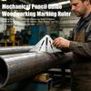 Riglă de marcare, Riglă de măsurare multi-unghiulară 3D, Colar de tâmplar de precizie imperial 45 de grade, Instrument de colțar pentru desen cu creion mecanic