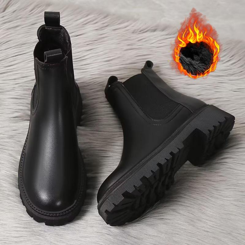 Thick-Soled Women Winter Comfortable Shoes Women Elegant Autumn Fashion Thick-Soled Short Boots Outdoor Shoes For Women