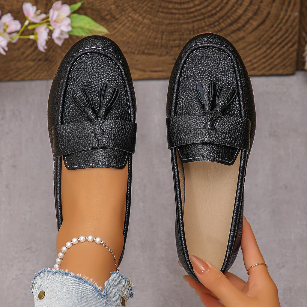 Plus Size Shoes for Women 36-43 Spring Summer Women Slip On Platform Round Toe Comfortable Non-slip Flats Zapatos De Mujer