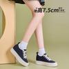 . Inner heightening canvas shoes women's thick-soled versatile spring and autumn breathable small casual board shoes women