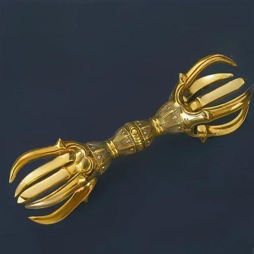 Brązowe naczynia buddyjskie i taoistyczne wykonane z mosiądzu modlitwa rekwizyty zaklęć Laska Berło wazon ofiara