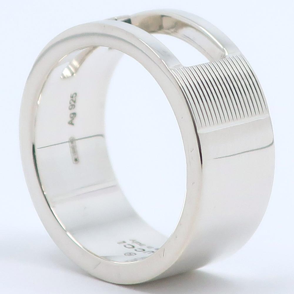 GUCCI Branded G Ring Silver925 #5.4(US Size) 7.1g Women Used