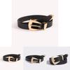 Geometric Pu Leather Belt For Women With Alloy Buckle Fashion Waist Accessory For Spring