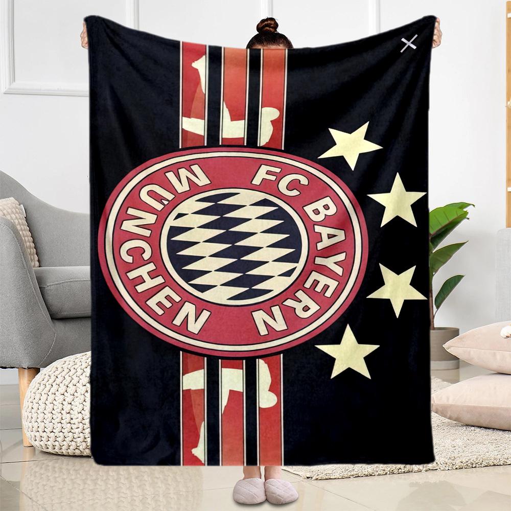 Bayern Munich Blanket Ultra-Soft Suitable for Livingroom Picnics Bedding Four Seasons Universal Stylish Decor