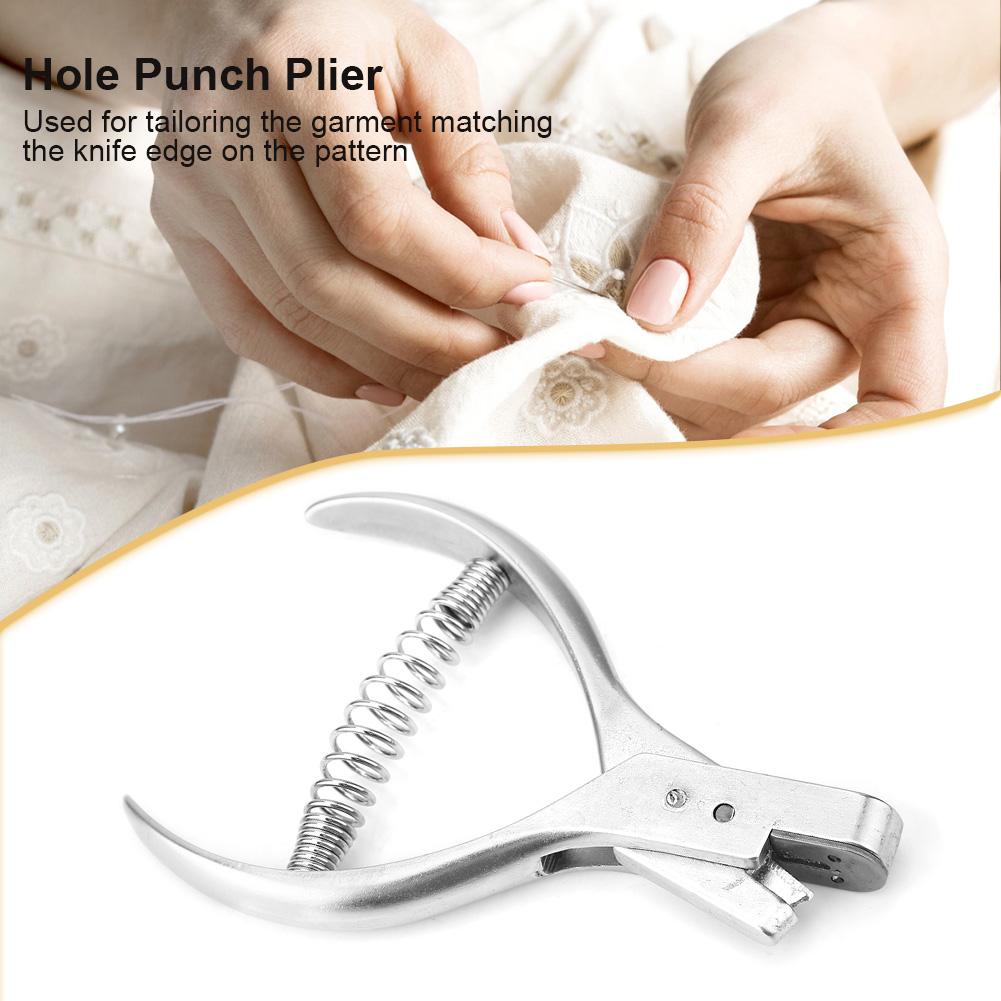 Stainless Steel Proofing Plier Garment Pattern Tailors Sewing Pliers Punch Marker Hand Tool