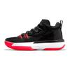 Air Jordan Zion 1 GS Bloodline Kinder-Sneaker Schwarz Weiß Leuchtendes Karmesinrot DA3131-006