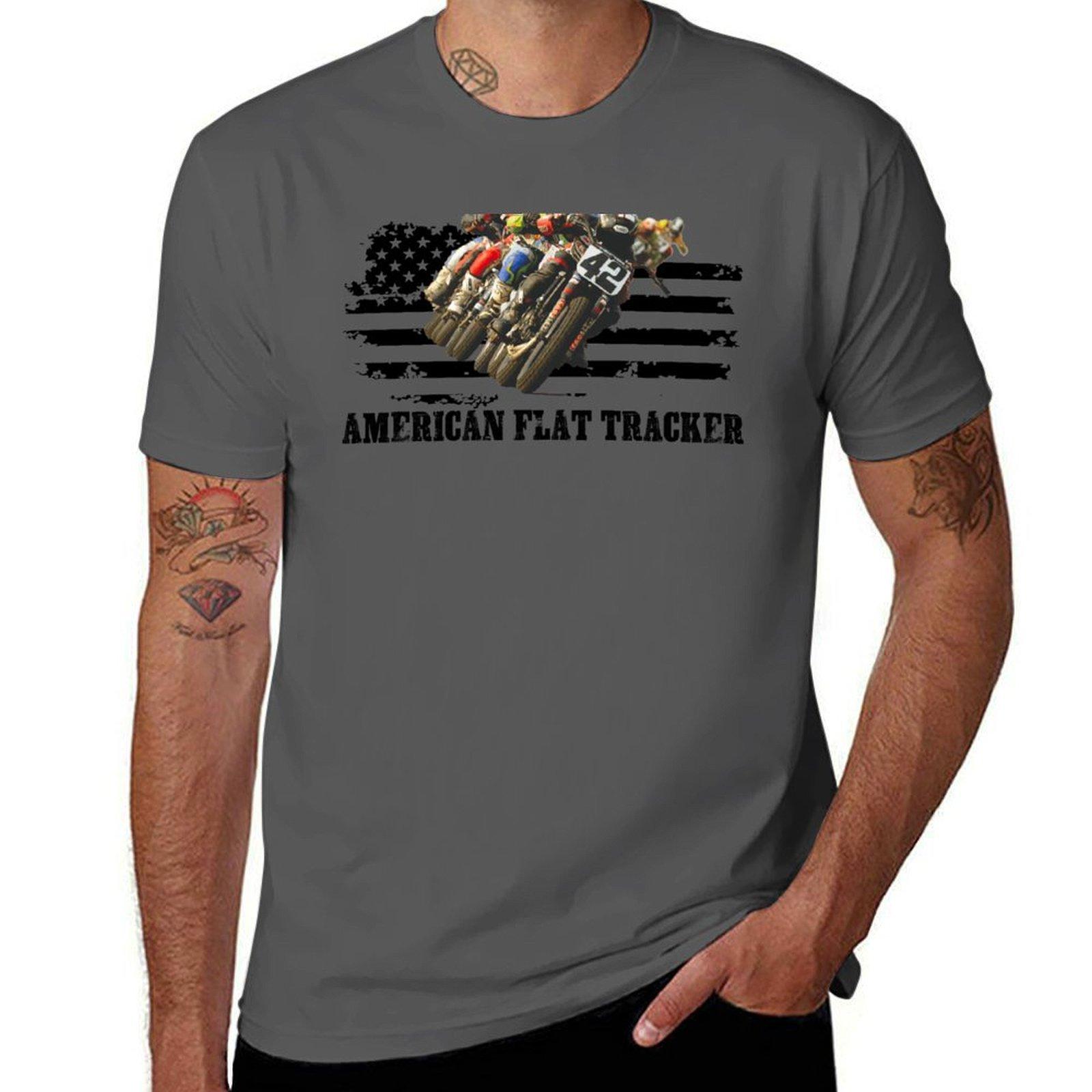 

Одежда для американского флэт-трека Американская одежда Футболки Одежда Одежда Футболка мужская футболка Футболка 4XL