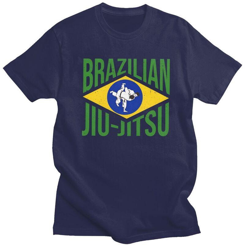 Custom Brazilian Jiu Jitsu BJJ Martial Art T Shirt Men Short Sleeves 100 Cotton Tshirt Casual Tee Tops Streetwear Tshirt