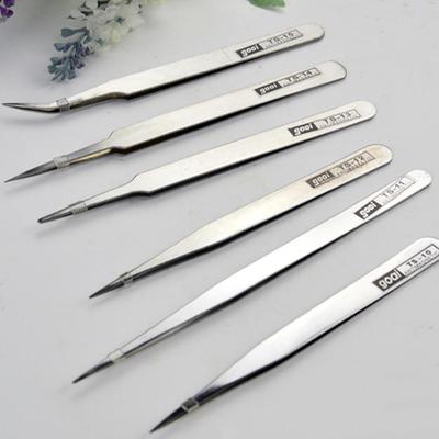 1Pc Pro Anti-Static Stainless Steel Tweezers Set Maintenance Tools