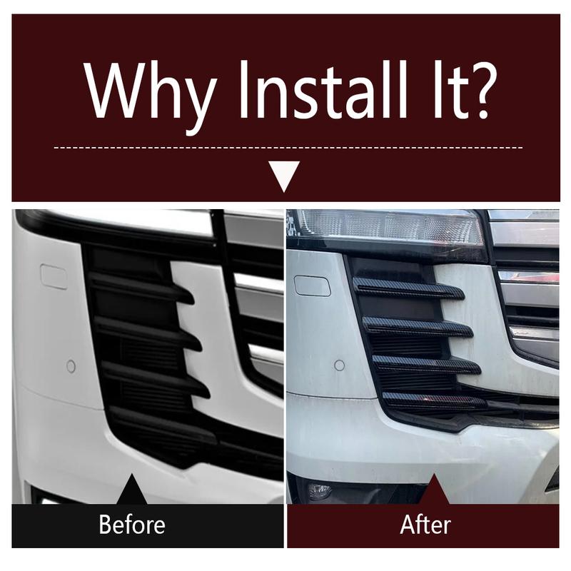 Auto Front Stoßstange Mitte Netz Gitter Streifen Dekoration Sequ Abdeckung Zierleiste Zubehör für Toyota Land Cruiser 300 LC300 - 2025