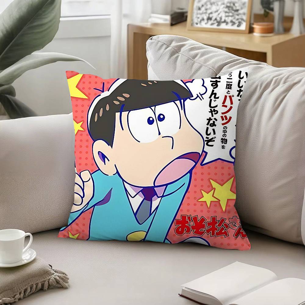 Anime M-Mr. Osomatsu-S Throw Pillow Covers Pattern Cushion Cover Suitable For Sofa Bedroom Car Pillow Cover