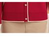Mom's Stylish Winter Two-Piece Look Warm Base Layer Shirt for Middle-Aged & Elderly Women, Fleece-Lined Thickened Sweater