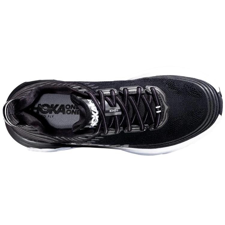 HOKA ONE ONE Bondi 6 Black White 1019269-BLK