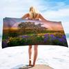 Rainbow Series Seaside Vacation Beach Towel Swimming Bath Towel Sports Microfiber Towel