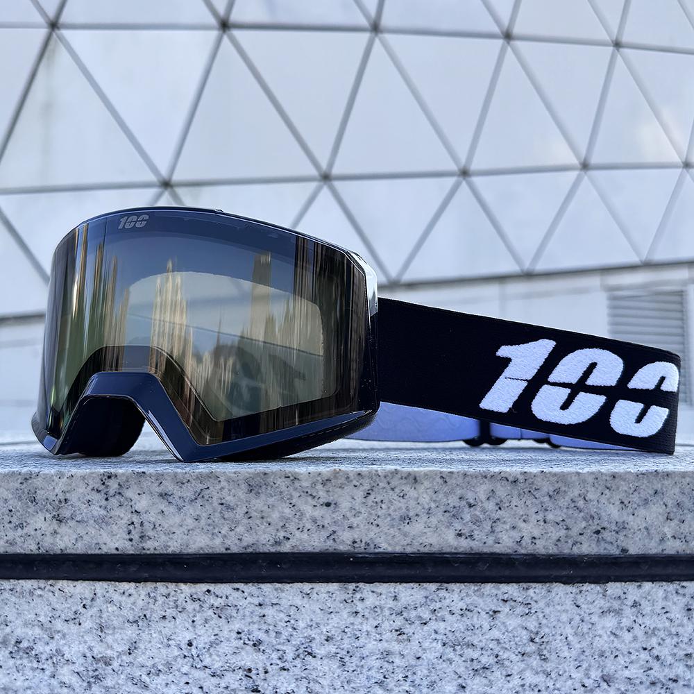 Magnetické lyžařské brýle Dvouvrstvé HD sklo Lyžování Proti zamlžování UV400 Snowboardové brýle Muži Ženy Lyžařské brýle Ochranné brýle