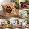 Simple Farm Crop Flower Print Pillow Case Home Living Room Decoration Linen Pillowcover Pillow Cases Cushion Cover