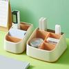 1pc Remote Control Holder Desktop Storage Box Tv Remote Control Phone Trapezoidal Basket Stationery Organizer Case Home Hotel
