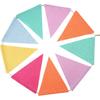 Hestya 24 Pieces 15.7 Feet Colorful Pennant Flags Banner Imitated Burlap Bunting Banner Pastel Fabric Triangle Flag for Classroom Carnival Birthday