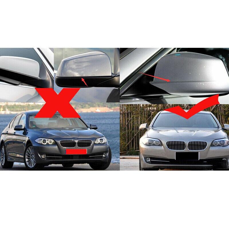 For LHD BMW 5 Series F10 F11 2010-2013 Car Rearview Side Mirror Cover Sticker Wing Cap Exterior Door Case Trim Carbon Fiber