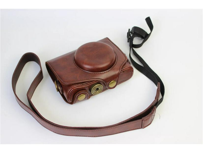 

Canon PowerShot SX720HS/SX730/SX740 Leather Camera Case кавовий