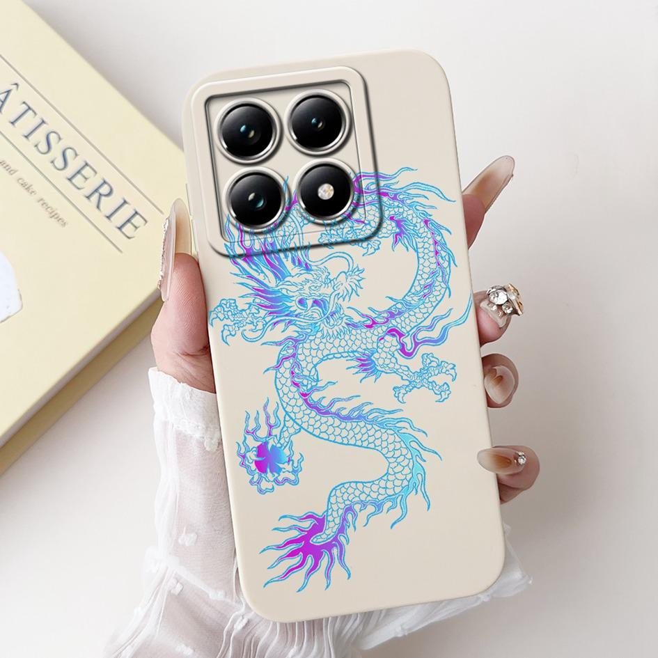 Für Xiaomi 14T Hülle 14T Pro Cover Süßer Cartoon-Panda Weiches Flüssigsilikon Stoßfest Funda Für Xiaomi 14T Pro Mi14TPro 5G Hülle