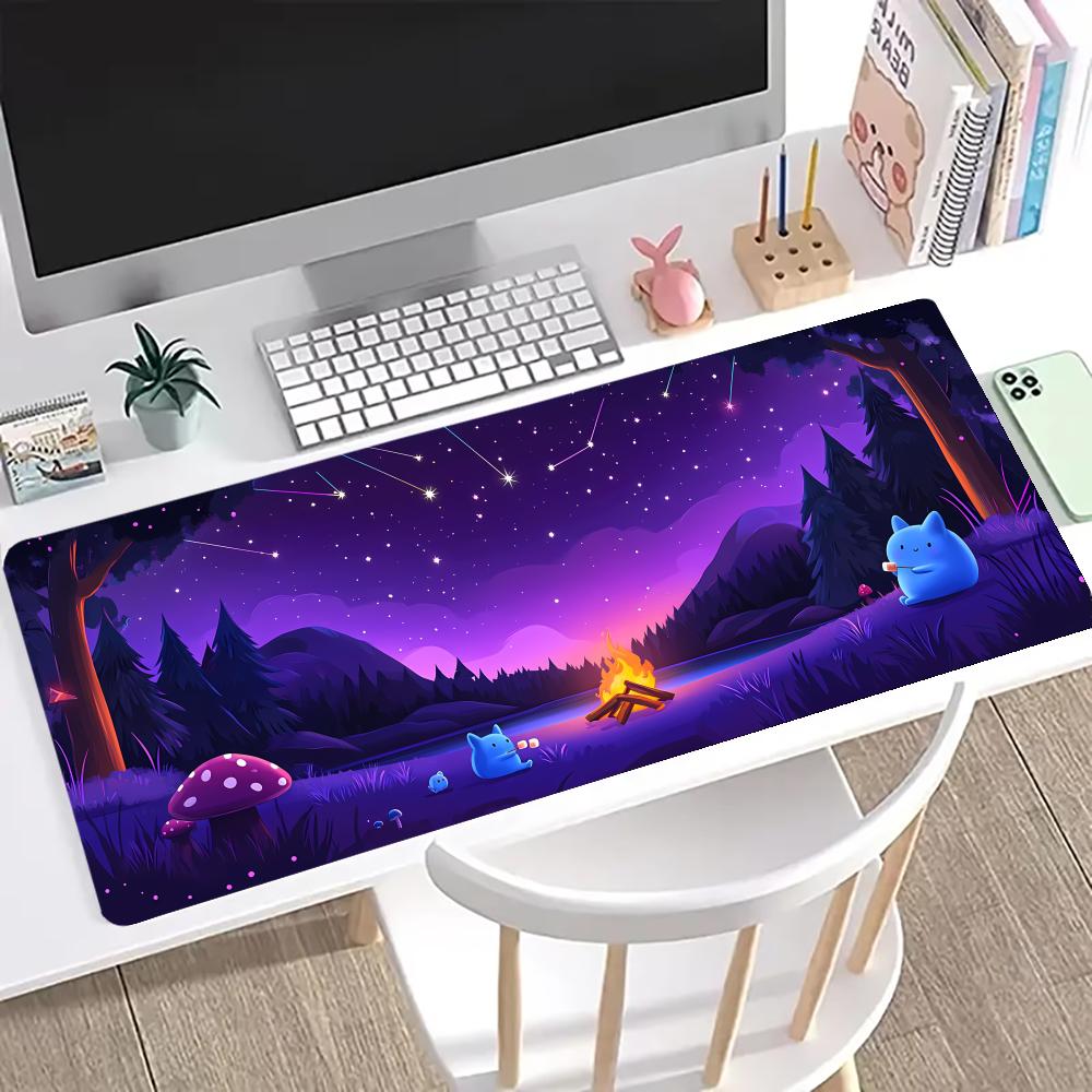 Starry Sky Mouse Pad Large Computer Office Game Table Mats XXL Rubber Antislip Gaming Keyboard Mousepads Long Desk Pads