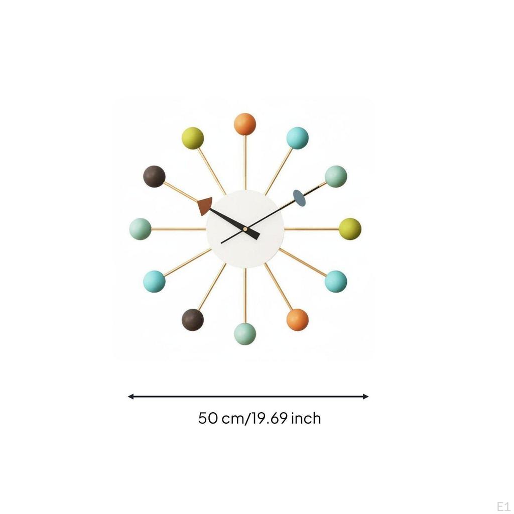 Modern Silent Wall Clock Decorative Detail Round Ready To Hang Home Decor