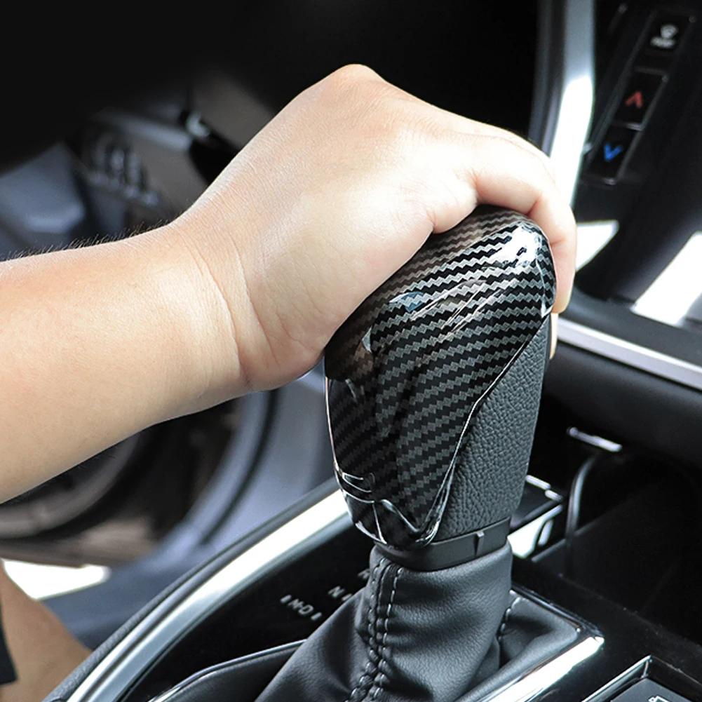 Auto Getriebe Kopf Schaltknauf Schutzhülle Handball Trim Auto Teile Für ubaru Crosstrek XV Forester (SK) Impreza Legacy 2018-2021