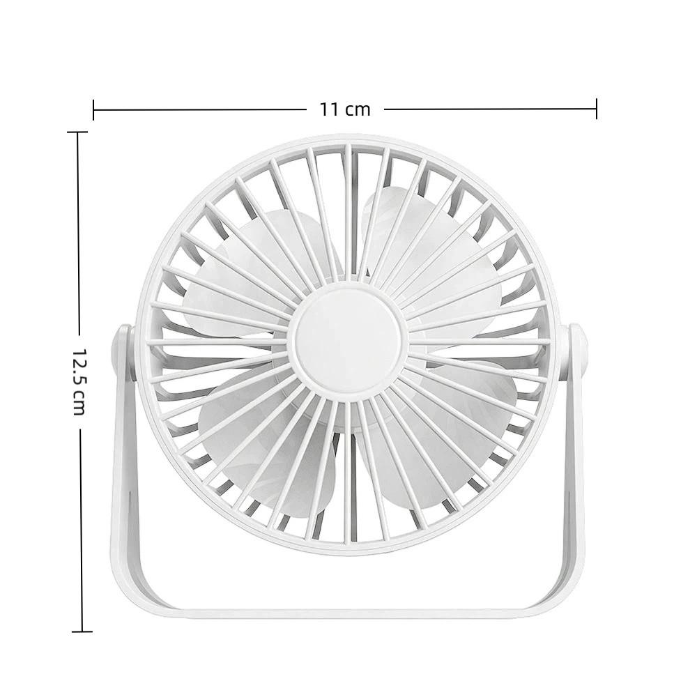 360-Degree Adjustable Mini USB Desktop Fan Lightweight Quiet Cooling Fan Home/Office/Travel