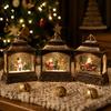Vintage Snow Globes Light Christmas with LED Light, Up Sphere Decoration Lantern Lantern, Battery/USB Powered Swirling Glitter Indoor Decorations