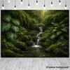 2D Jungle Stream Backdrop for Nature, Bohemian and Tropical Themed Photography