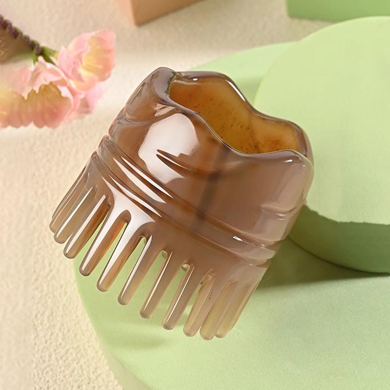 Cow Horn Hair Comb Meridian Comb Hairs Wash Scalp Massage Hair Treatment Device Natural Hair Care Brush Accessories For Women