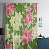 Exotic Tropical Plant Flower Sheer Curtain For Living Room Bedroom Voile Curtains For Window Organza Curtains Party Tulle Drapes