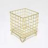 Nordic Wrought Iron Desktop Storage Basket - Cosmetic Organizer Rack